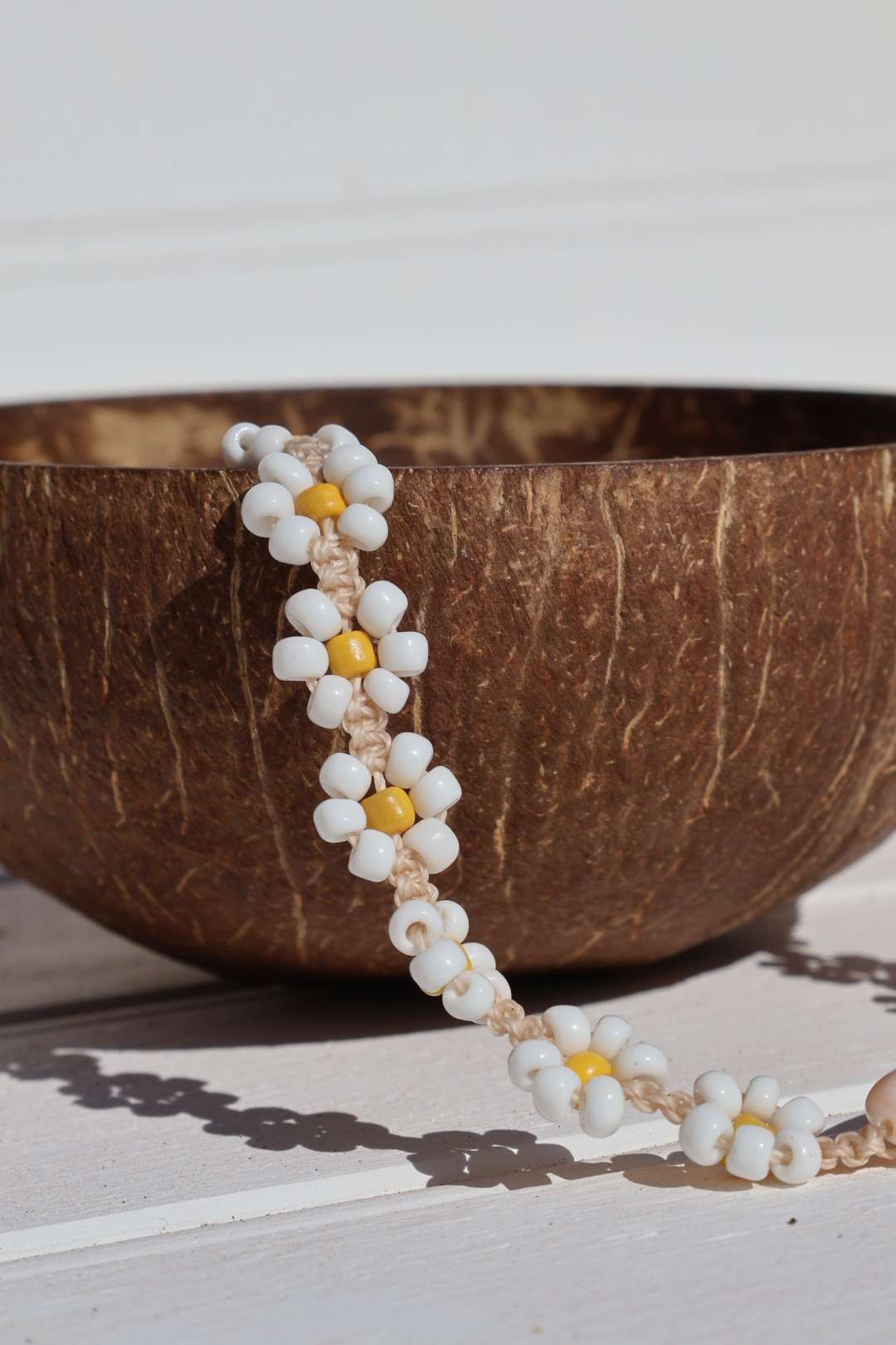 Colliers fleurs en perles de rocaille - DAISY