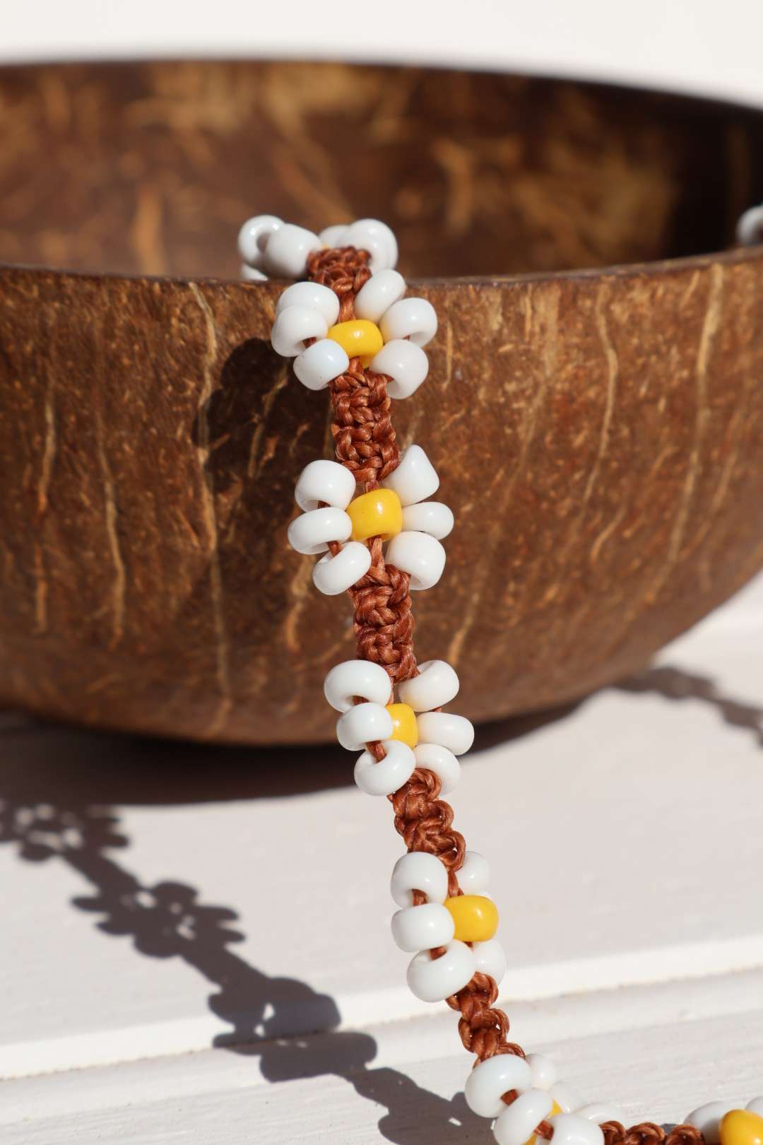 Colliers fleurs en perles de rocaille - DAISY