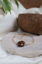 Bracelet AURA dorées en noix de coco