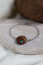 Bracelet AURA dorées en noix de coco