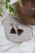 Boucles d'oreilles HORIZON en noix de coco