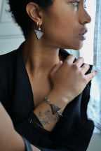 Boucles d'oreilles HORIZON en noix de coco