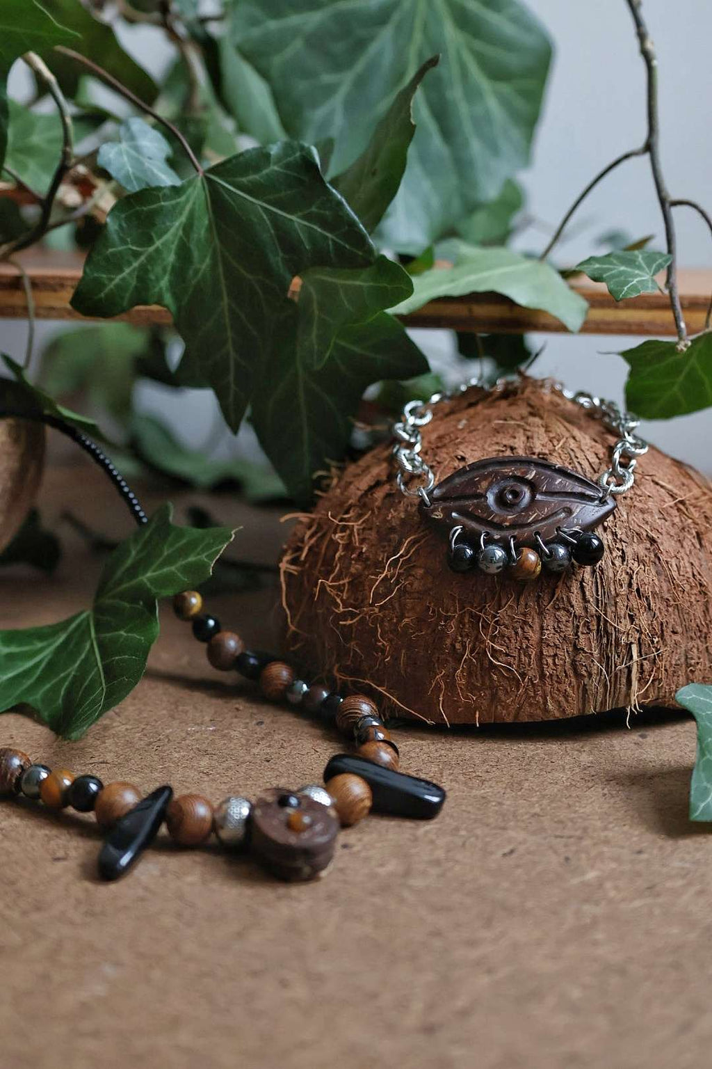 Collier mixte PRIMAL "Énergie terrestre"