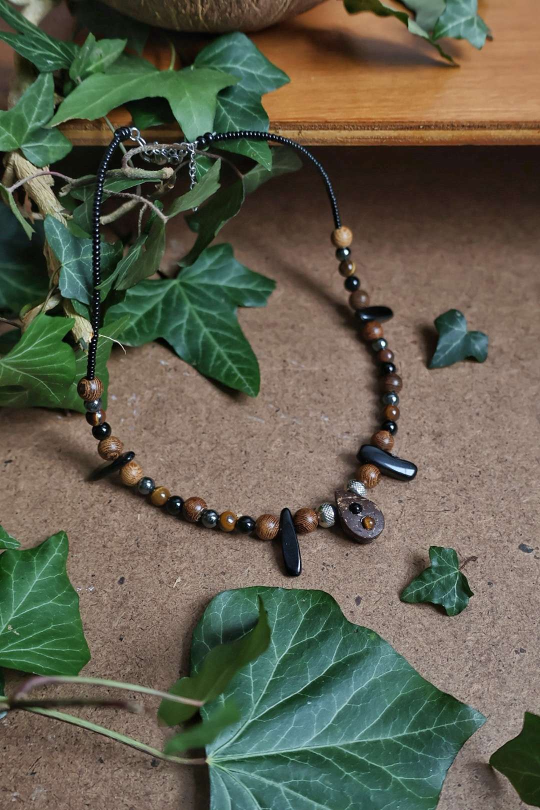 Collier mixte PRIMAL "Énergie terrestre"