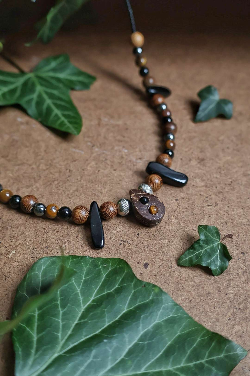 Collier mixte PRIMAL "Énergie terrestre"