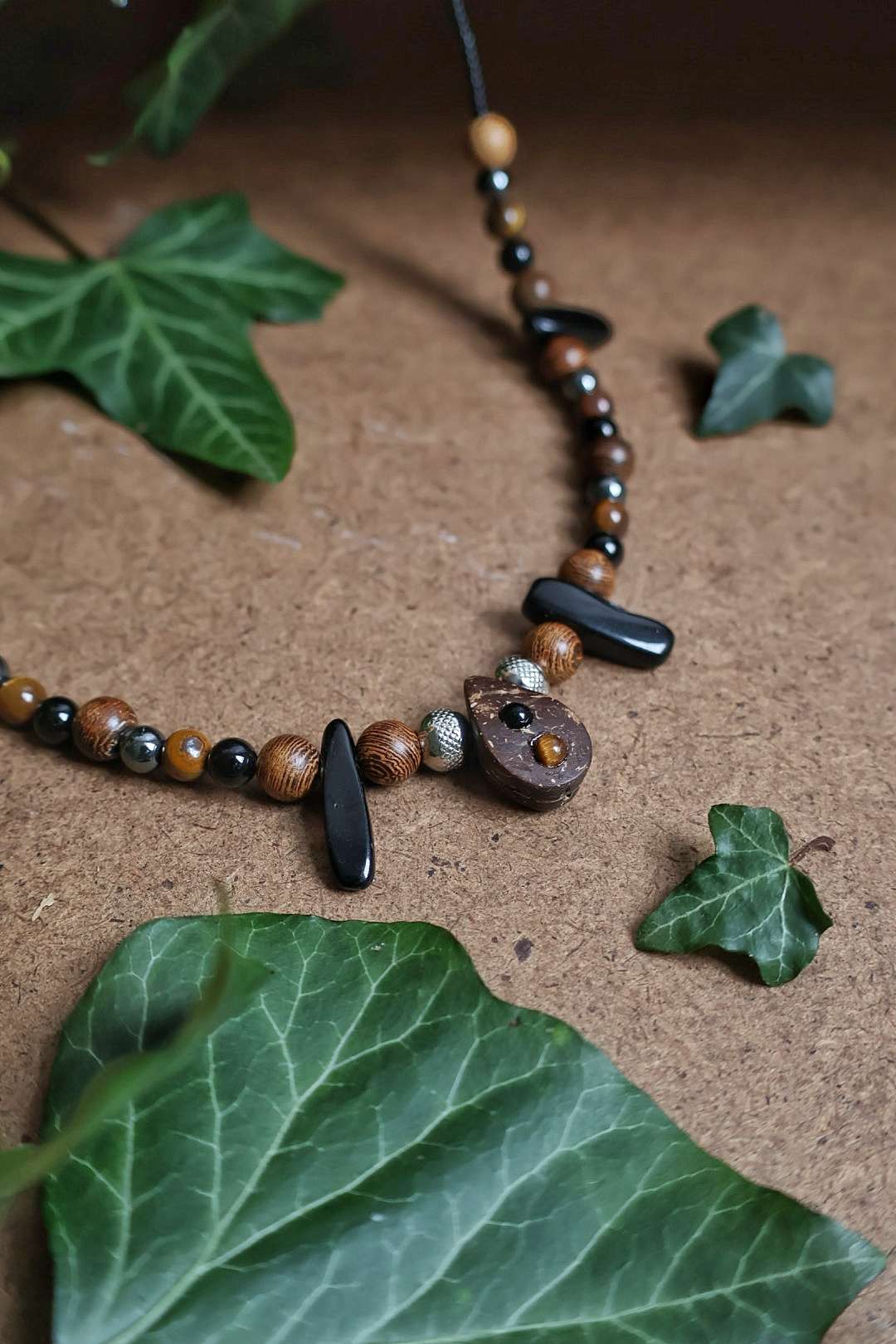 Collier mixte PRIMAL "Énergie terrestre"