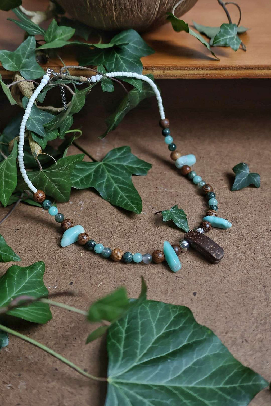 Collier mixte PRIMAL "Sérénité tropicale"