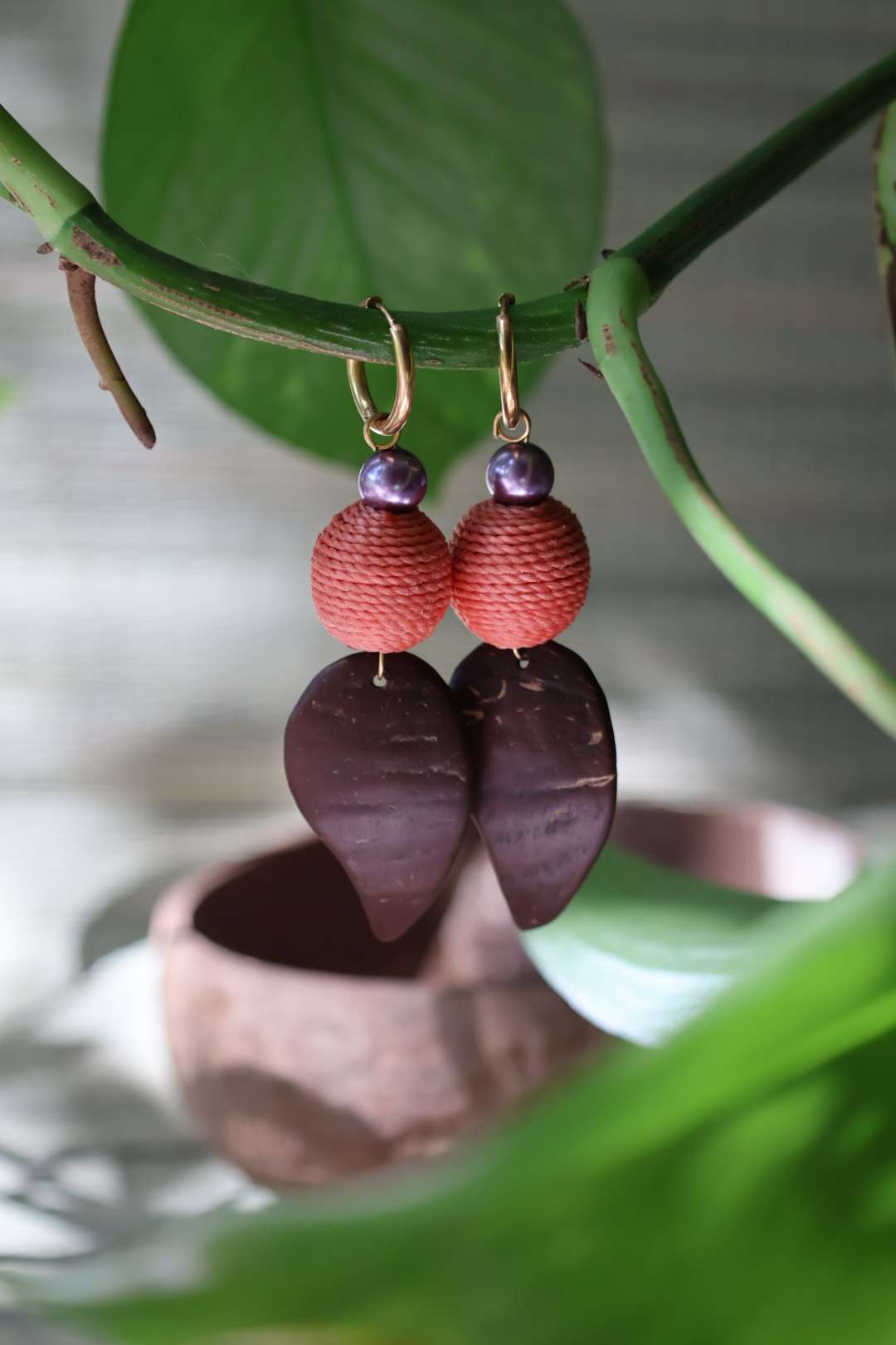 Boucles d'oreilles longues - LAGUNE