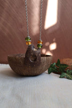Collier long chaîne argentée - BALI