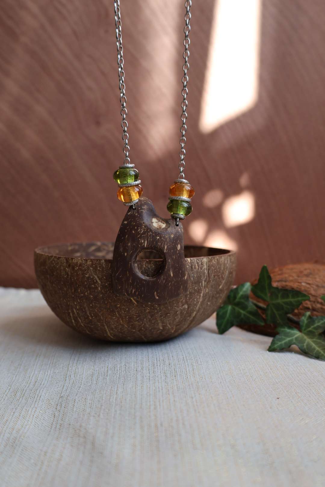 Collier long chaîne argentée - BALI
