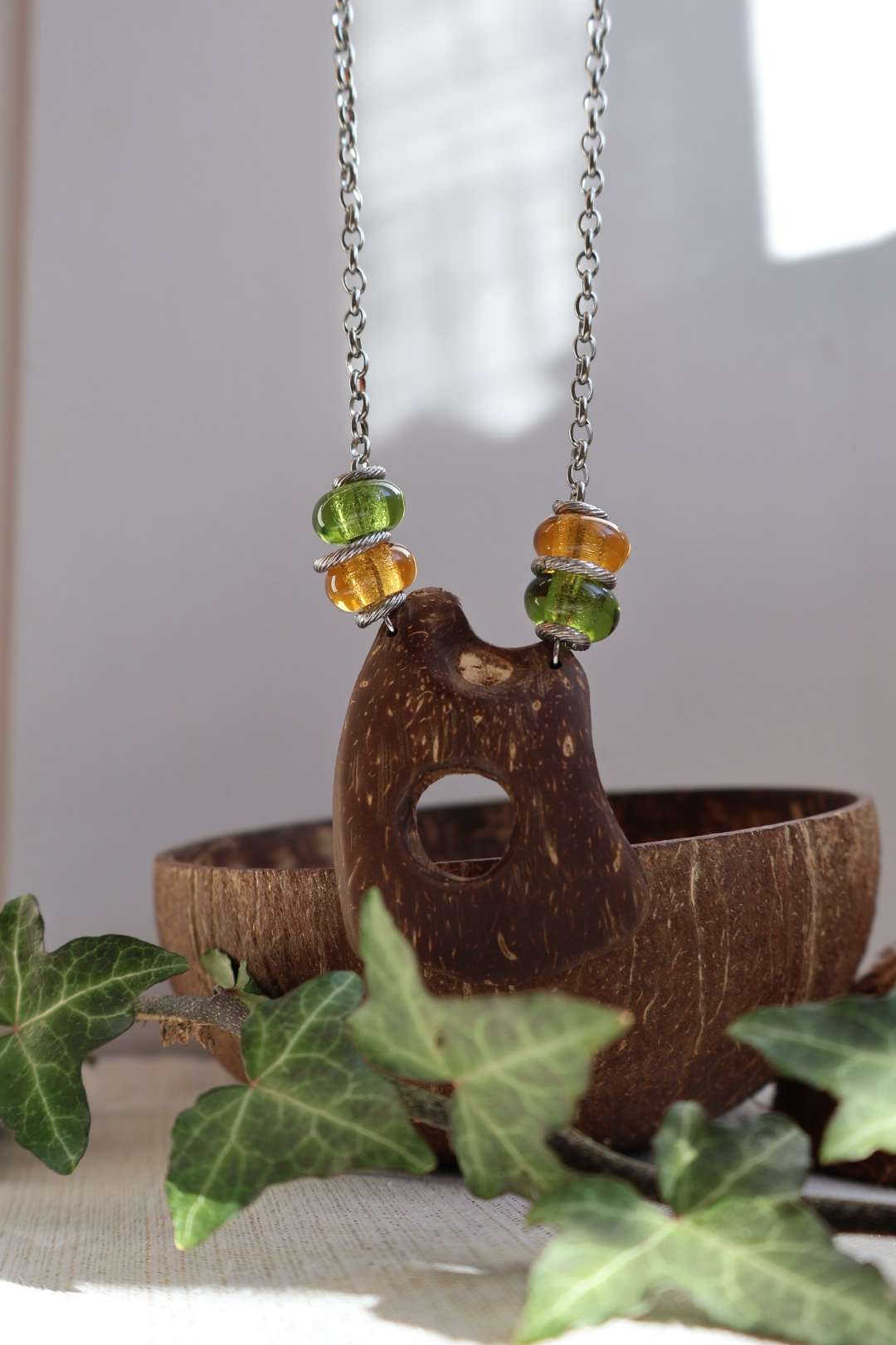 Collier long chaîne argentée - BALI