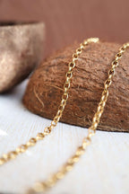 Collier long chaîne dorée - BALI