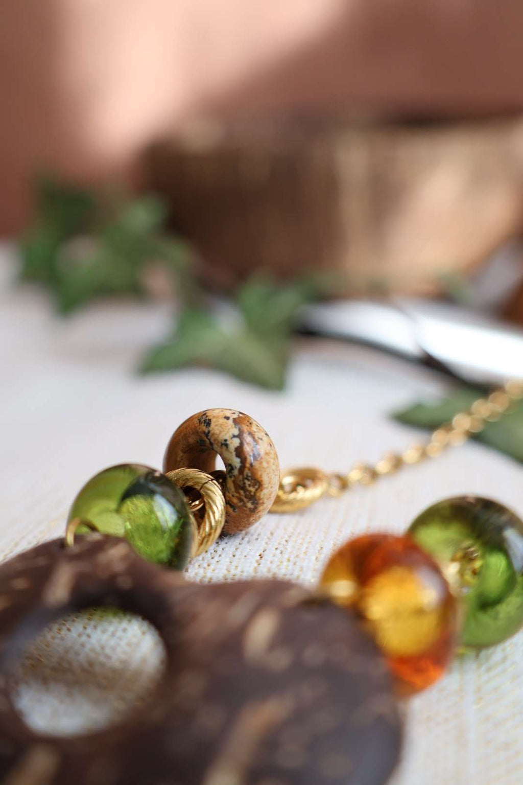 Collier long chaîne dorée - BALI