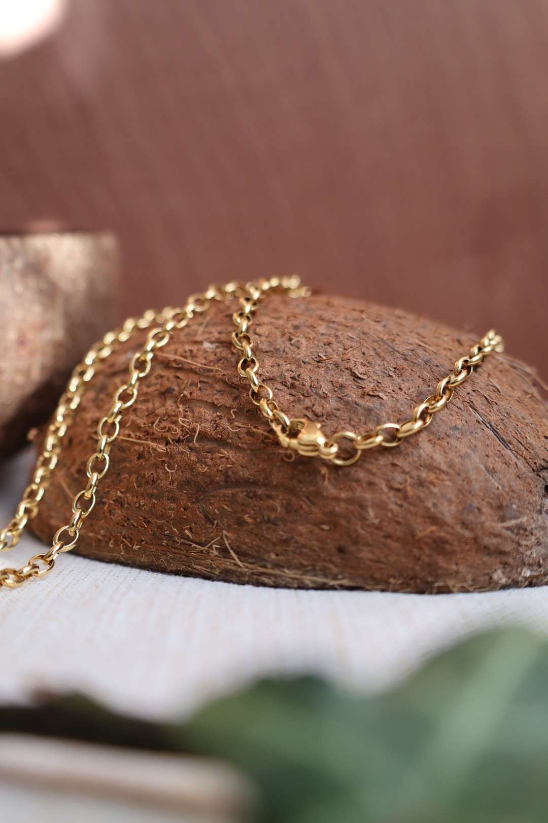 Collier long chaîne doré - JAKARTA