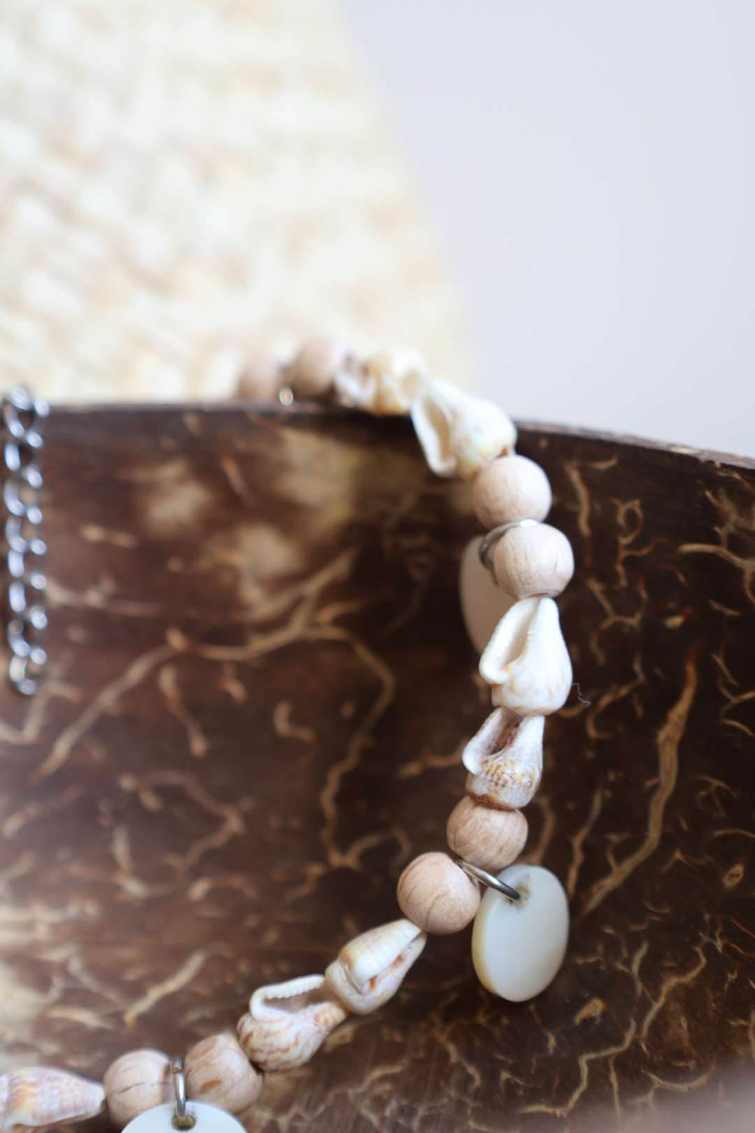 Bracelet de cheville nacre coquillages - VAIMITI