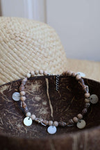 Bracelet de cheville nacre coquillages - VAIMITI