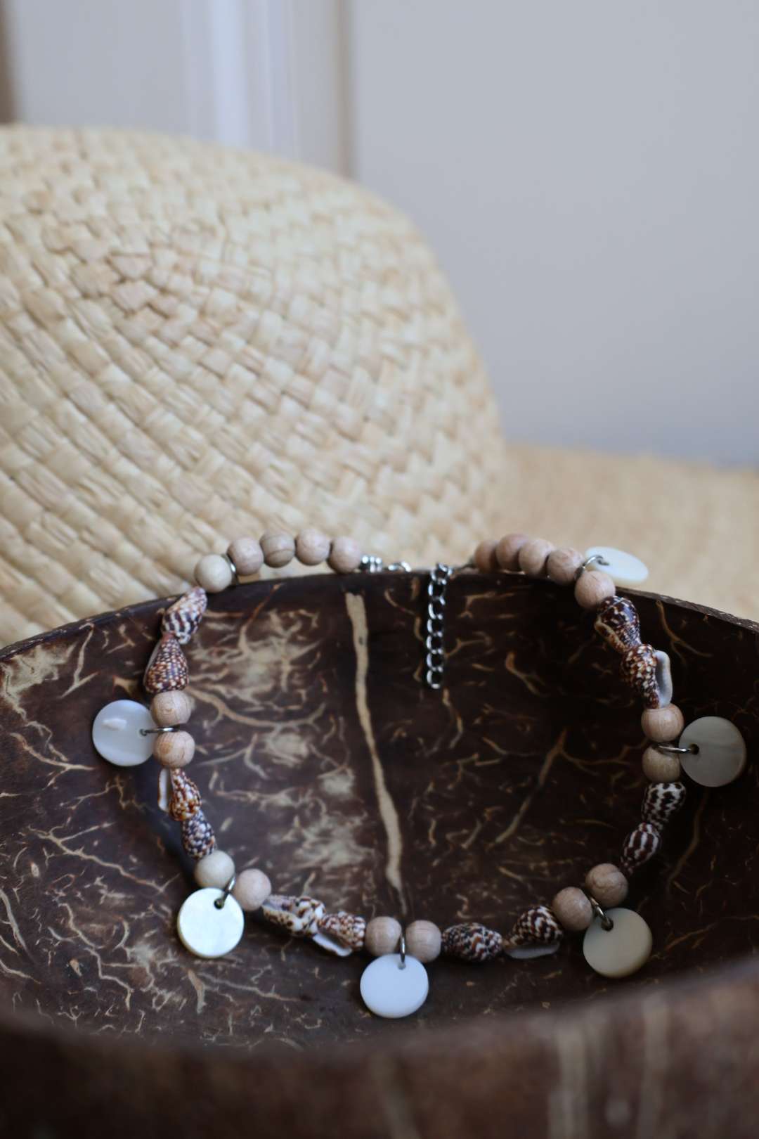 Bracelet de cheville nacre coquillages - VAIMITI