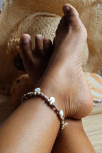 Bracelet de cheville nacre coquillages - VAIMITI