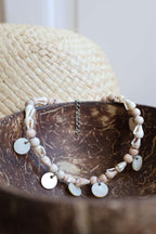 Bracelet de cheville nacre coquillages - VAIMITI
