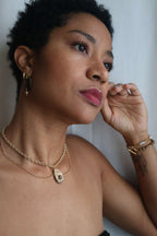 Collier pierre naturelle unakite - CLAUDINE