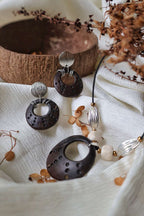 Boucles d'oreilles noix de coco - GAIA