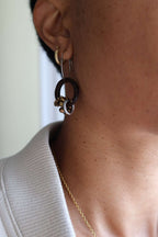 Les boucles d'oreilles naturelles en noix de coco - CYCLE