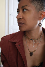 Les boucles d'oreilles naturelles en noix de coco - CYCLE