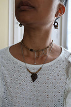 Les boucles d'oreilles naturelles en noix de coco - CYCLE