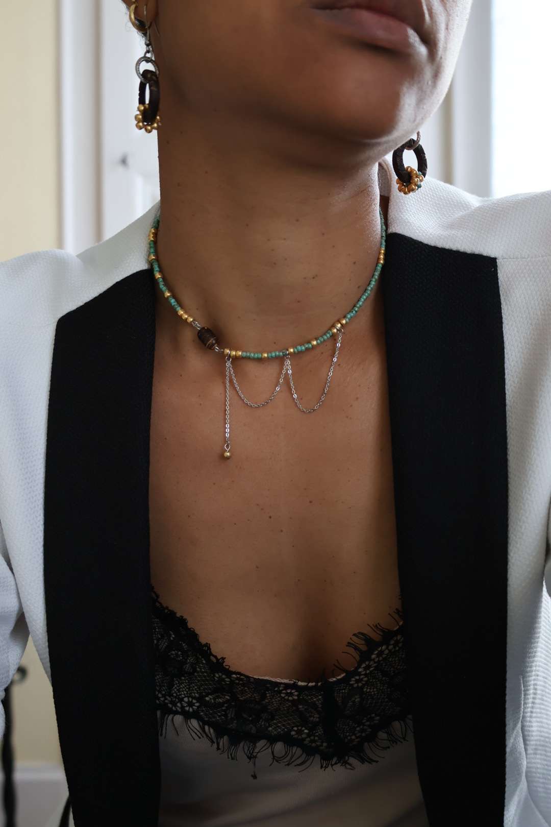 Les colliers ras de cou en perles - RACINE