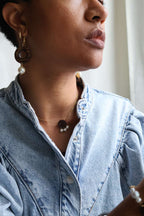 Collier ARTISANE pendentif noix de coco