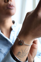 Bracelet AURA dorées en noix de coco