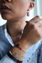 Bracelets argentés ARTISANE en noix de coco