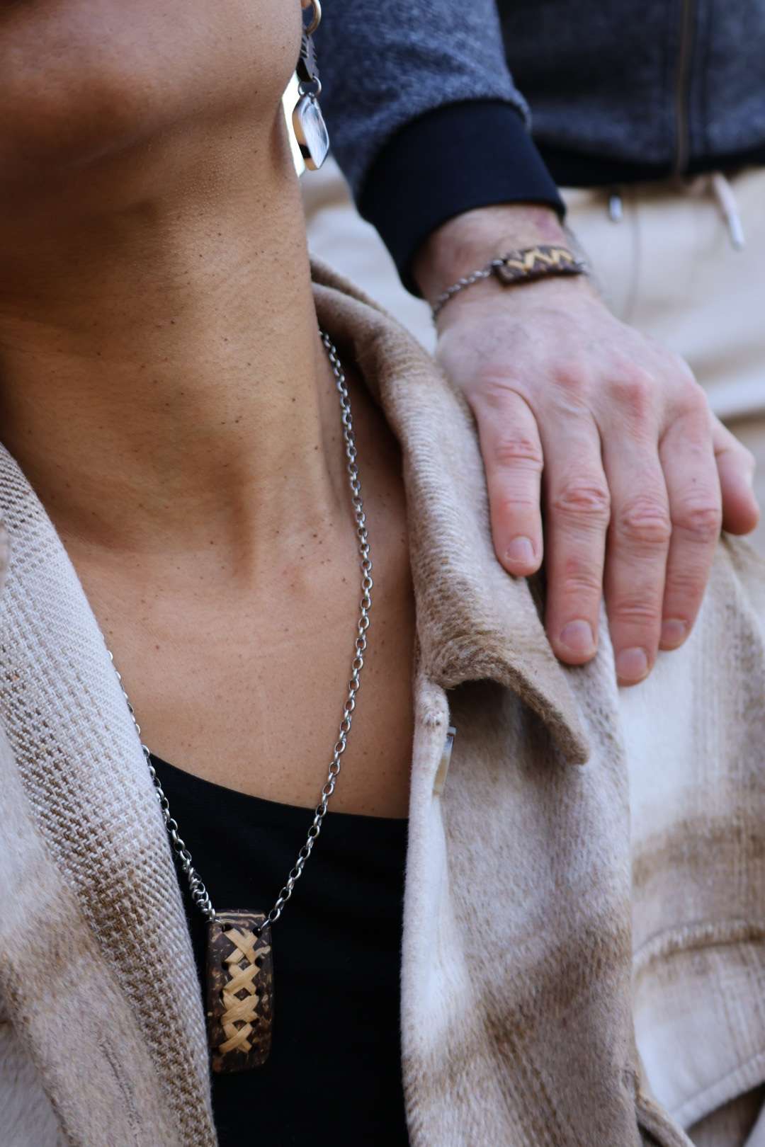 Collier mixte en noix de coco - PALMAE