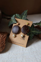 Boucles d'oreilles noix de coco - FEERIE