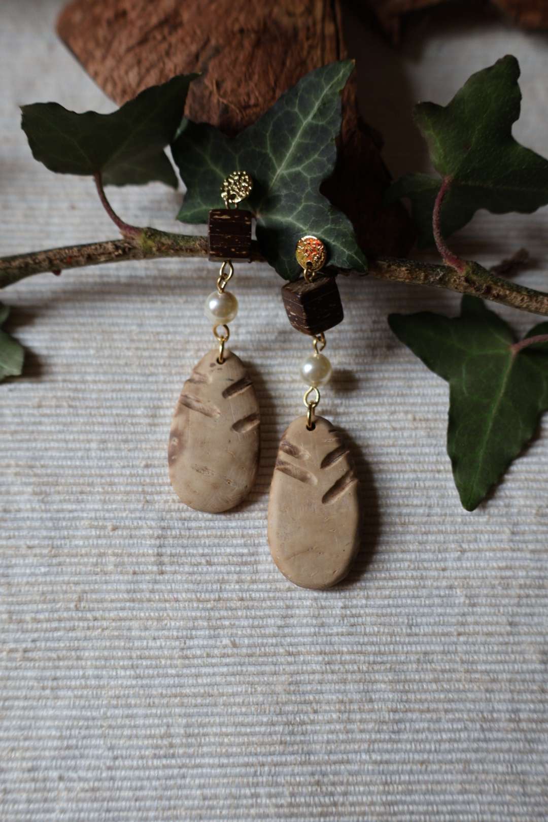 Boucles d'oreilles noix de coco - REVEUSE