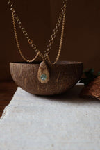 Collier pierre naturelle prehnite - CLAUDINE