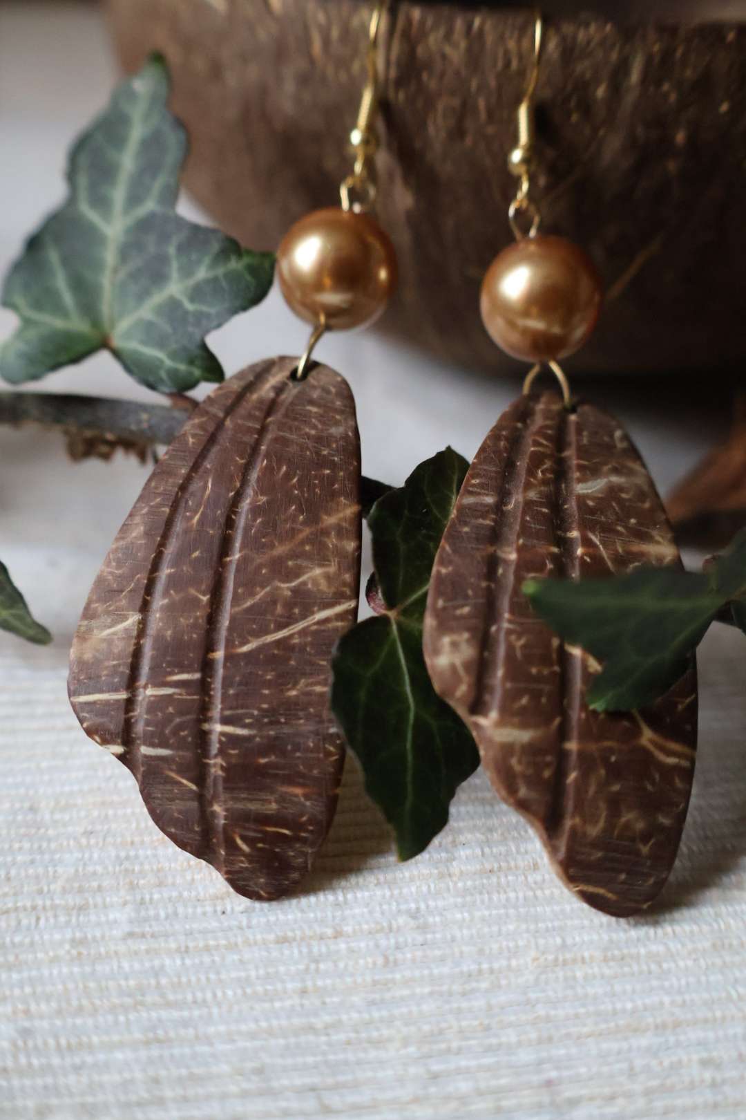 Boucles d'oreilles noix de coco - PEARL
