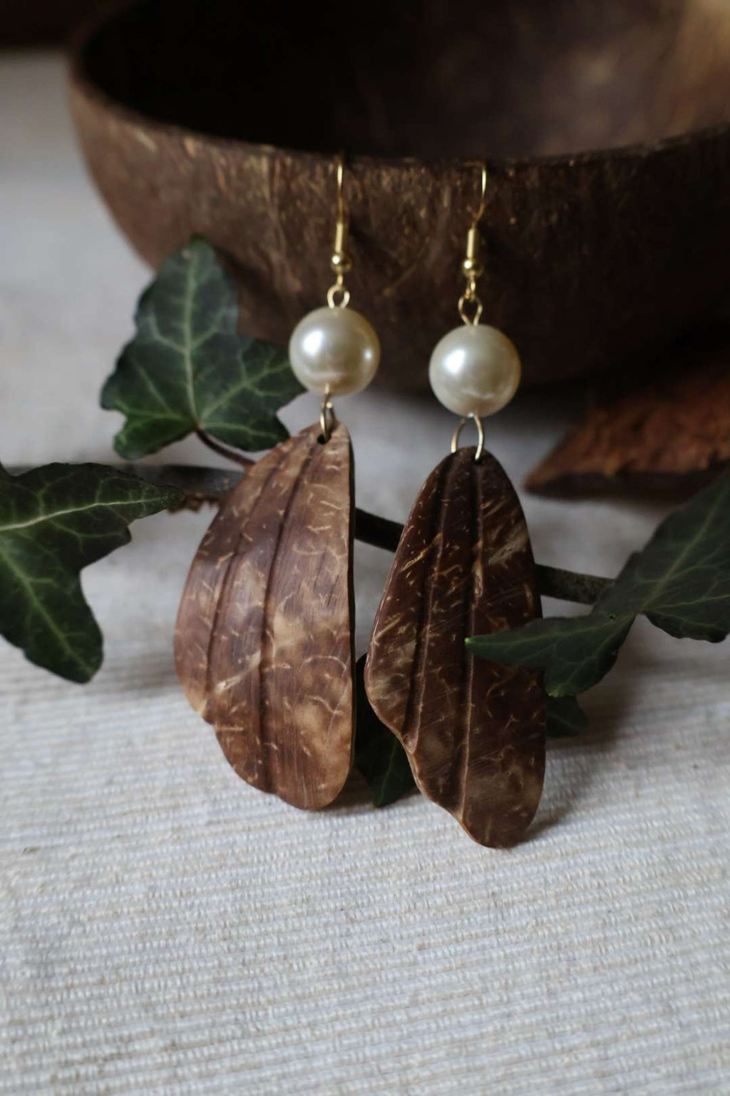 Boucles d'oreilles noix de coco - PEARL