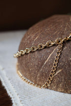 Collier pierre naturelle unakite - CLAUDINE