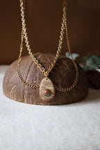 Collier pierre naturelle unakite - CLAUDINE