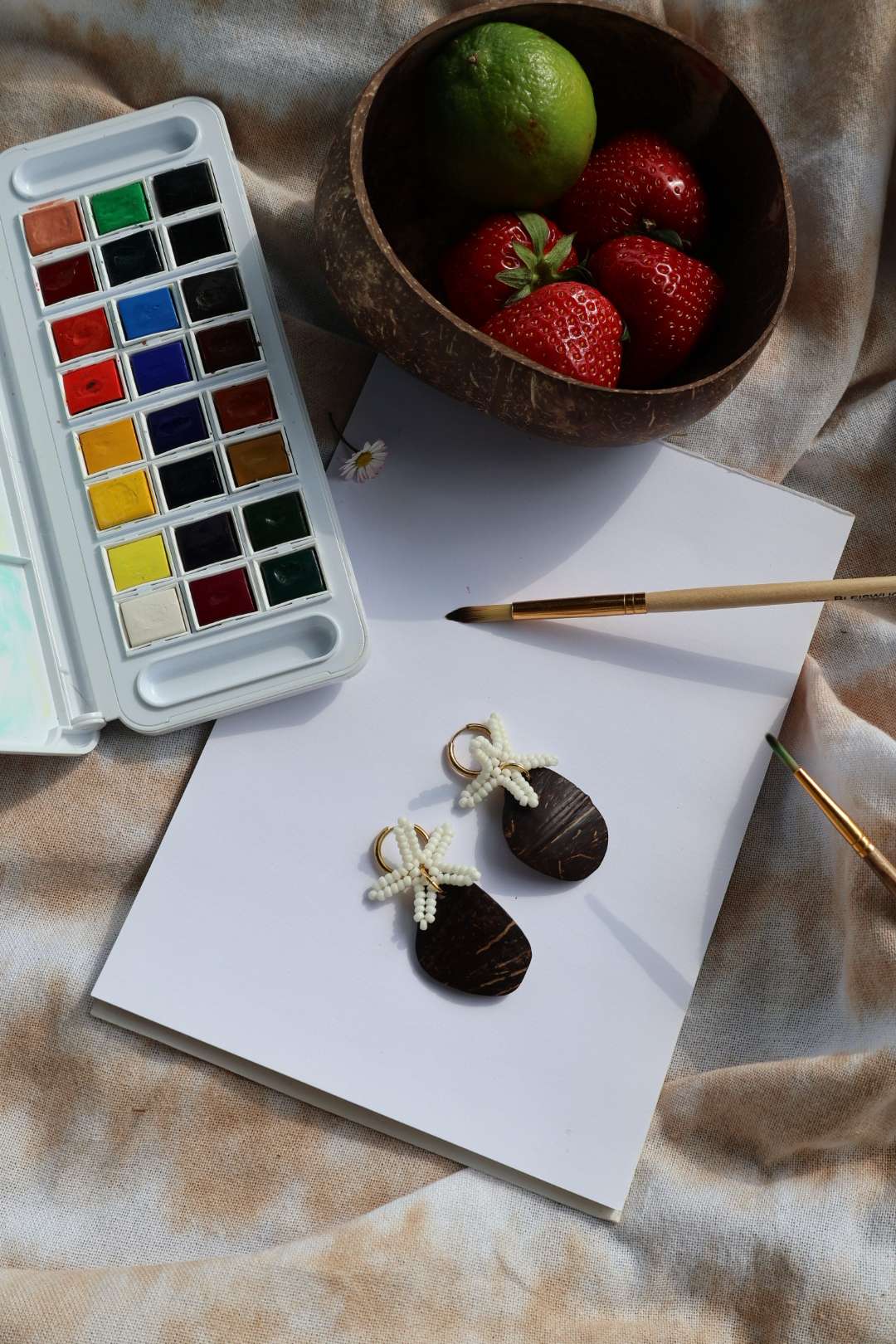 Boucles d'oreilles longues - DES ILES