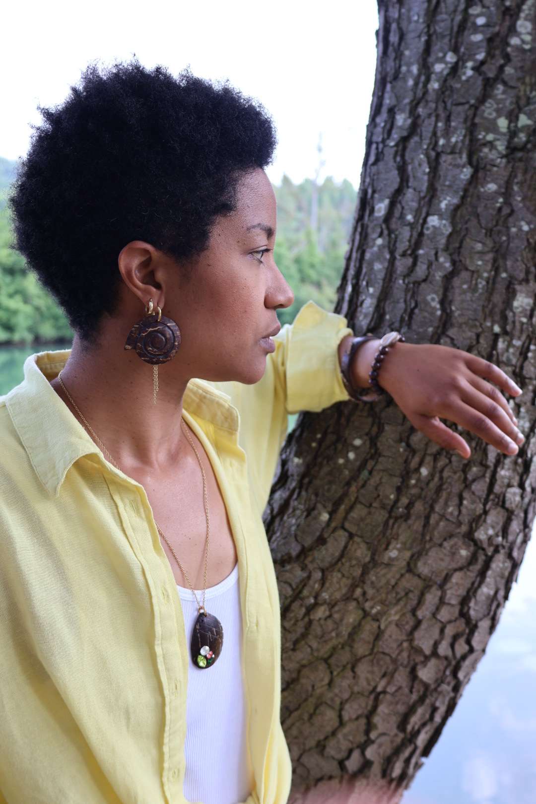 Boucles d'oreilles longues - GYRE