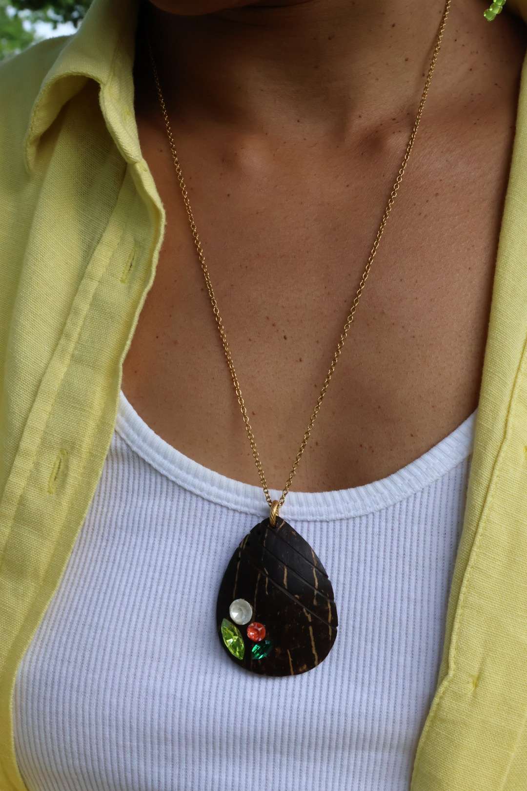 Collier long doré - BOUQUET