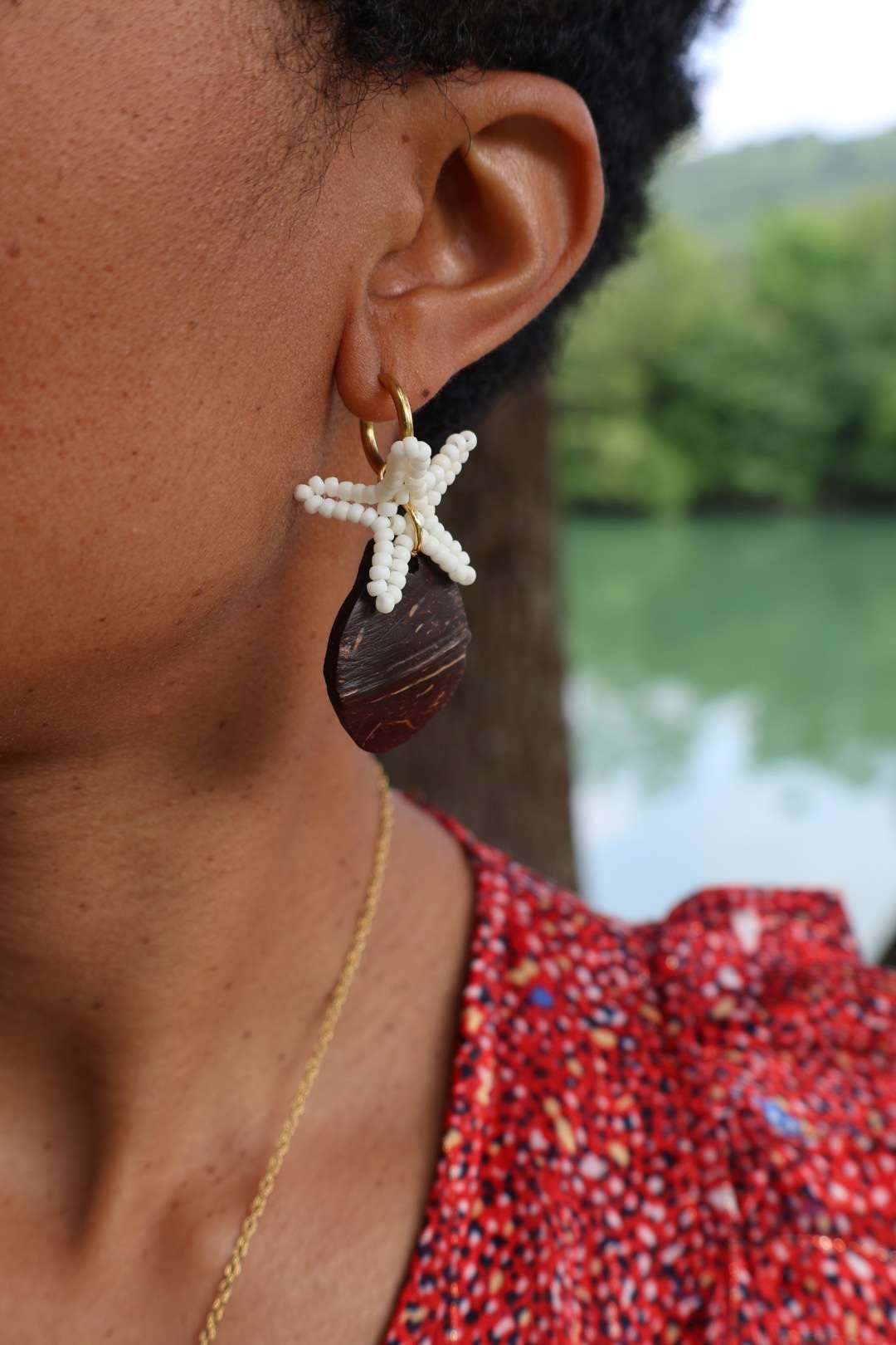 Boucles d'oreilles longues - DES ILES