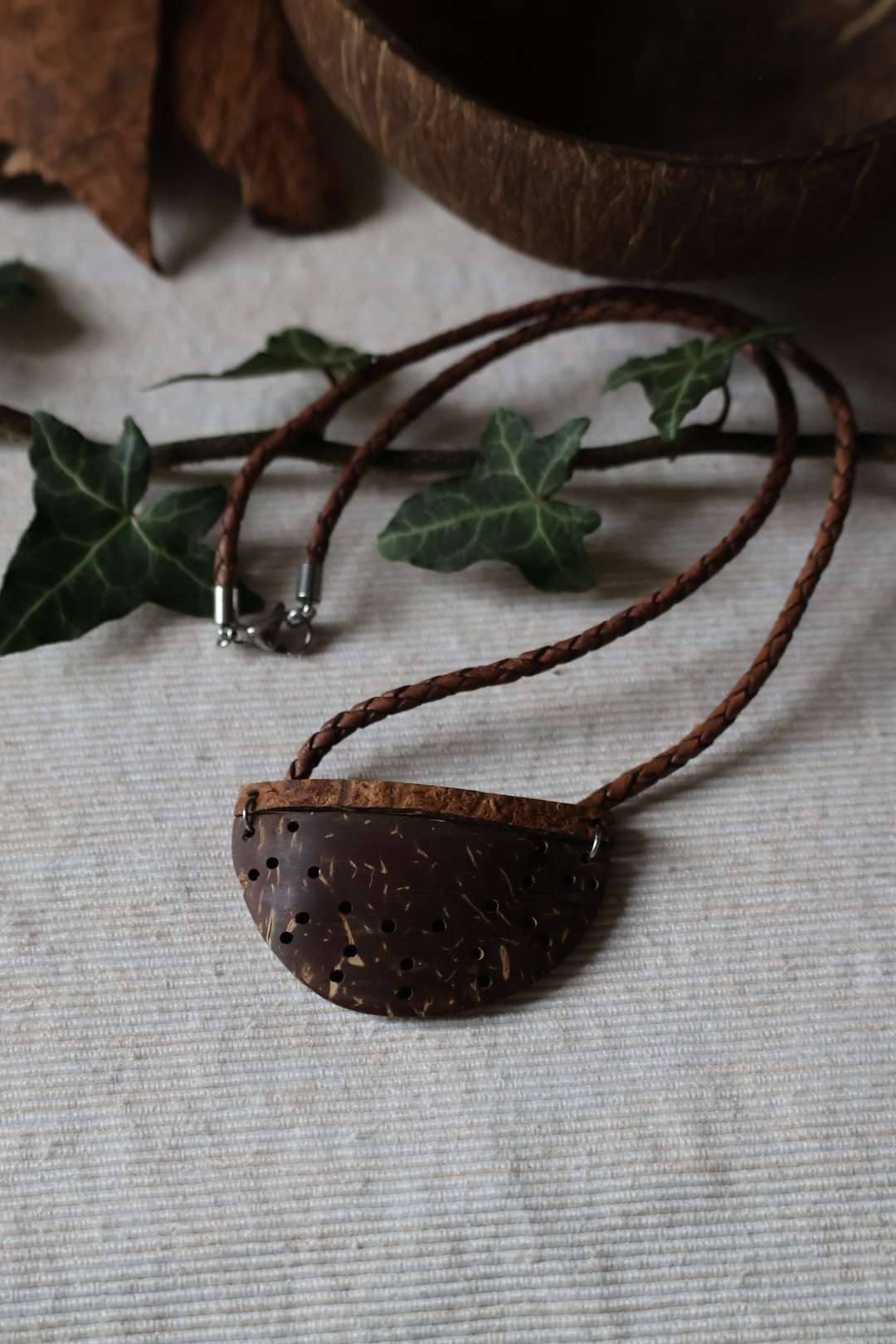 Collier mixte noix de coco - SALAZIE
