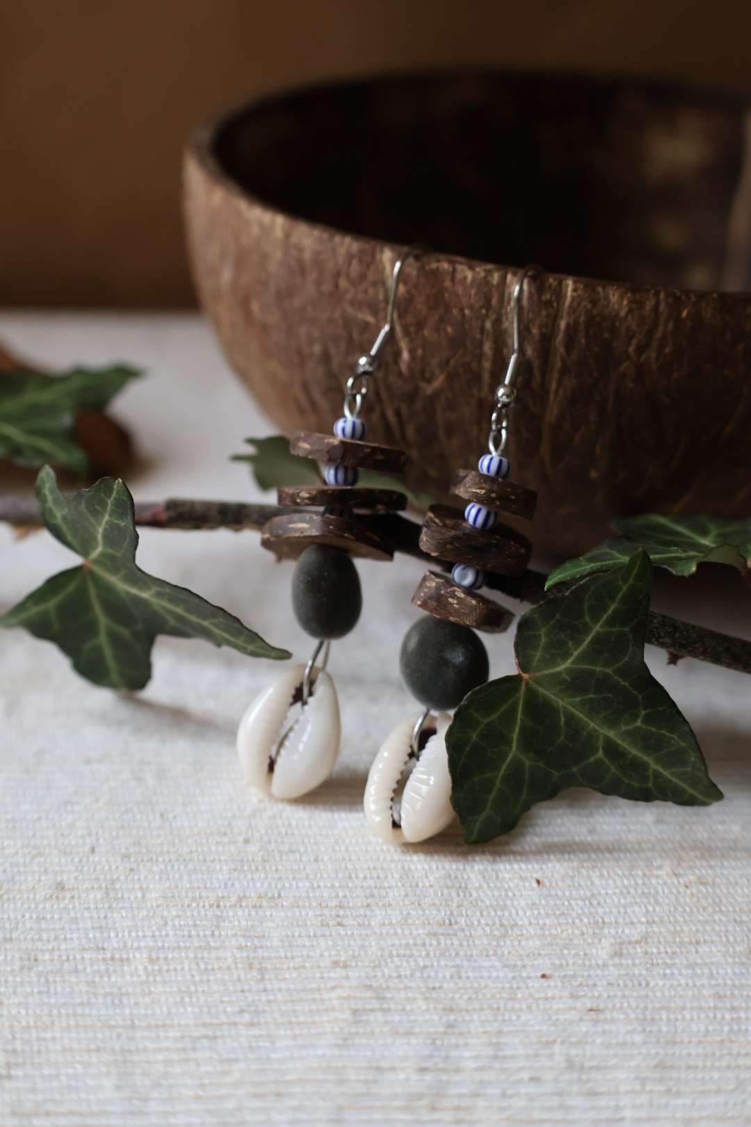 Boucles d'oreilles naturelles - ARCHIPEL