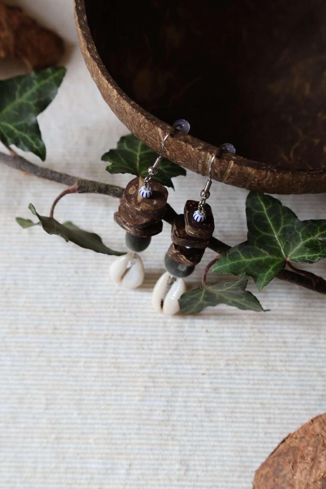 Boucles d'oreilles naturelles - ARCHIPEL