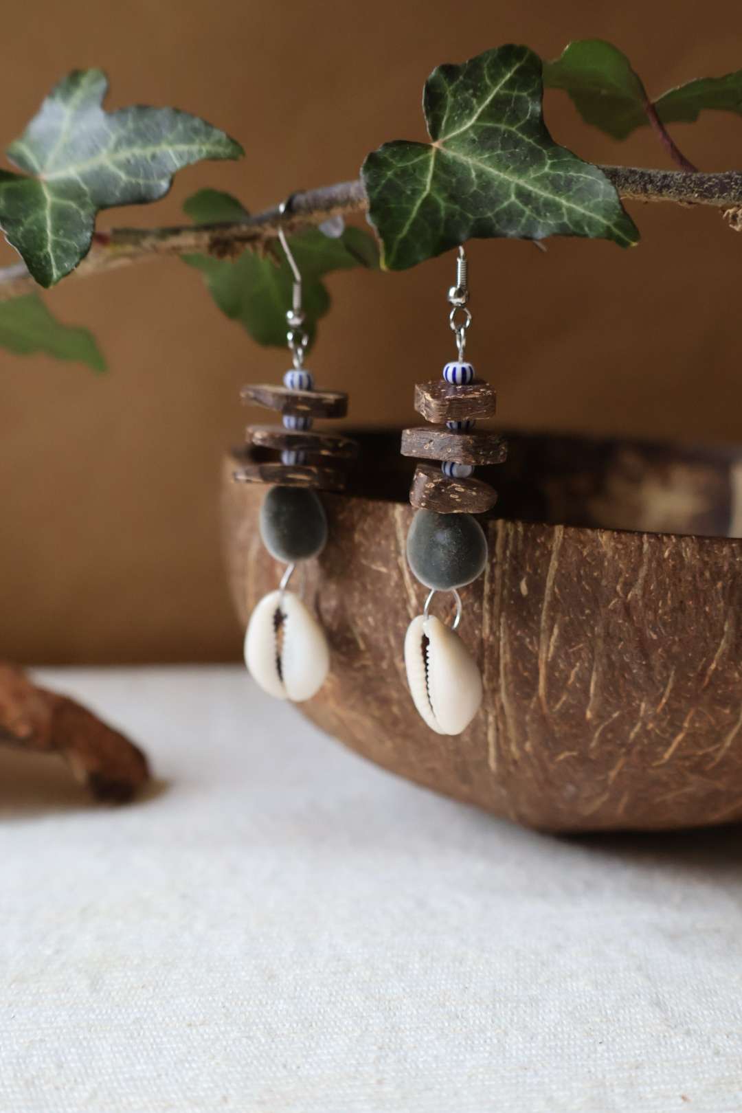 Boucles d'oreilles naturelles - ARCHIPEL