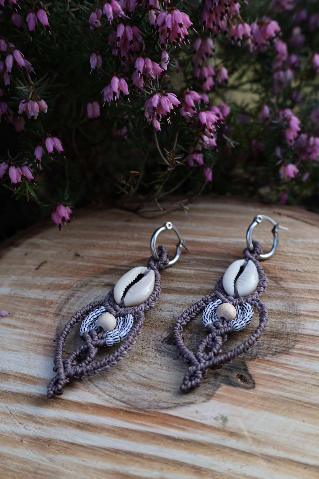Boucles d'oreilles en macramé PRECIOSA