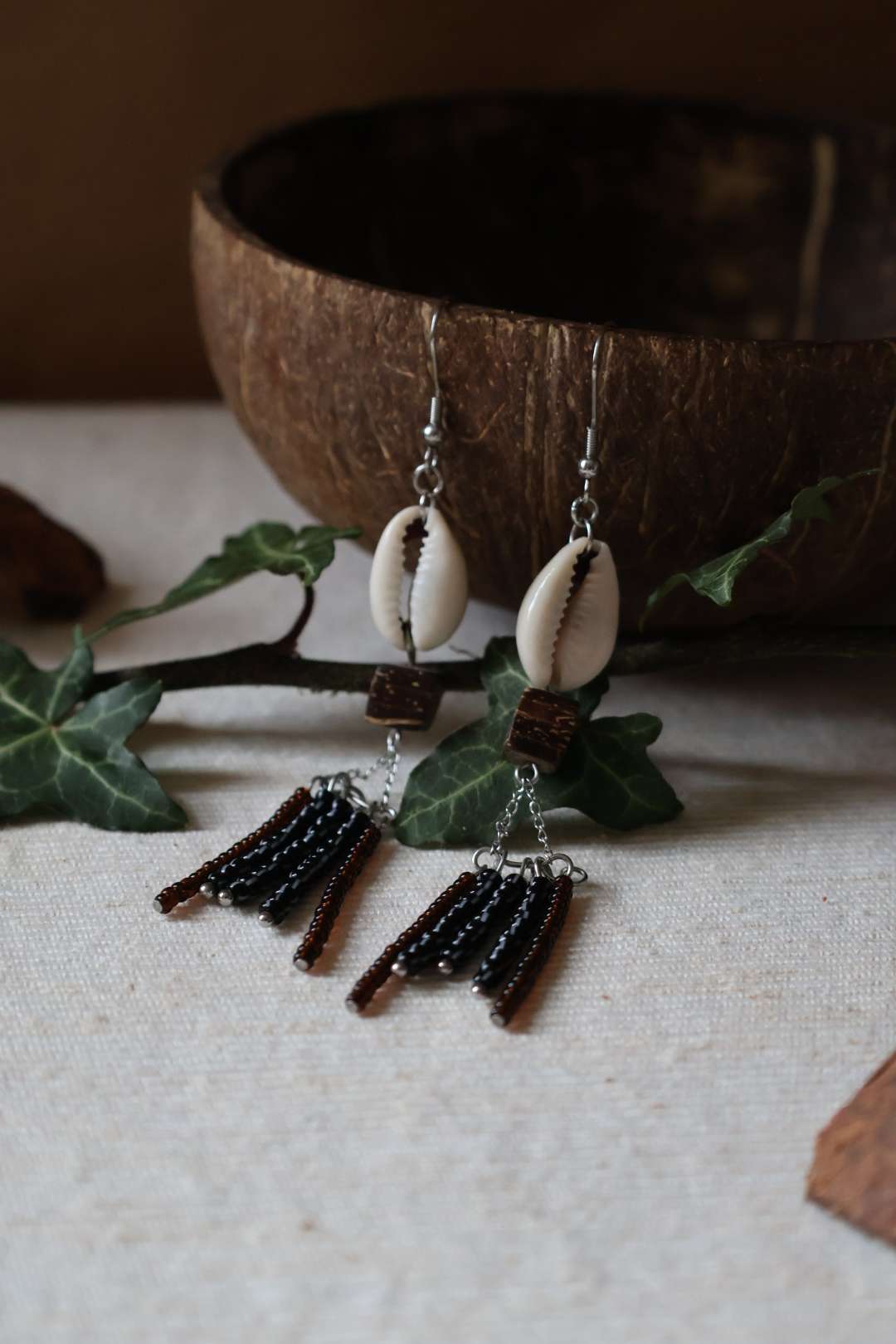 Boucles d'oreilles cascade en perles Tchèque - TRIBU